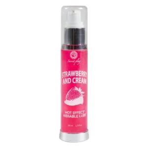 Lubrikační gel SECRET PLAY HOT EFFECT strawberry with cream 50 ml