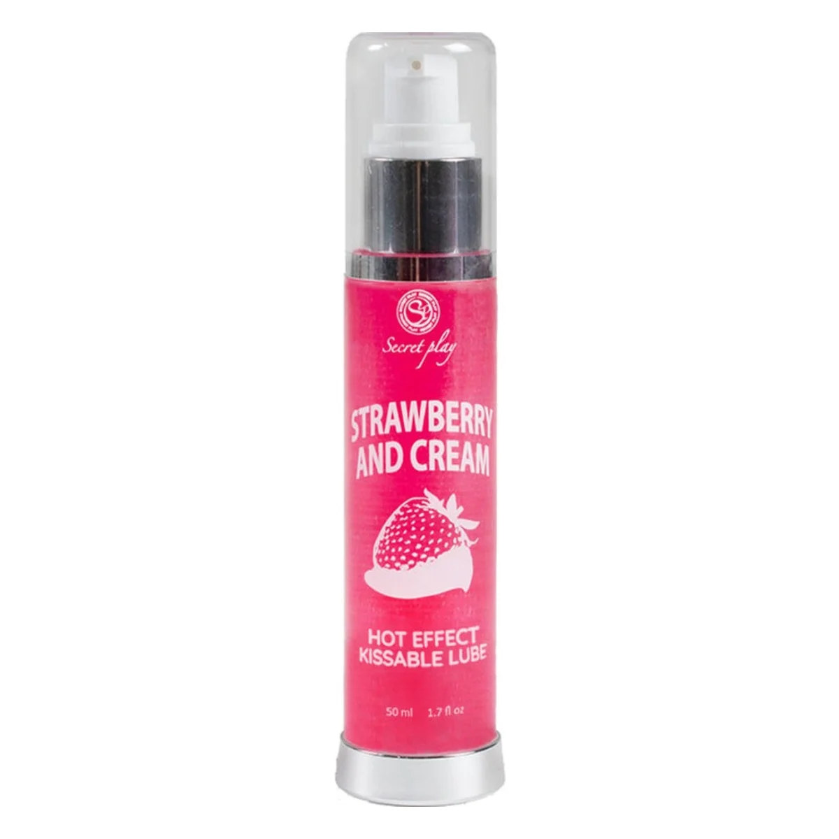 Lubrikační gel SECRET PLAY HOT EFFECT strawberry with cream 50 ml
