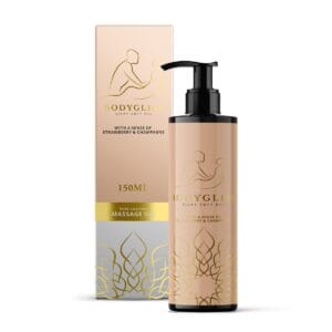 Masážní a lubrikační olej 2v1 BodyGliss Strawberry Spark Delight 150 ml