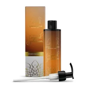 Masážní a lubrikační olej 2v1 BodyGliss Toffee Caramel 150 ml