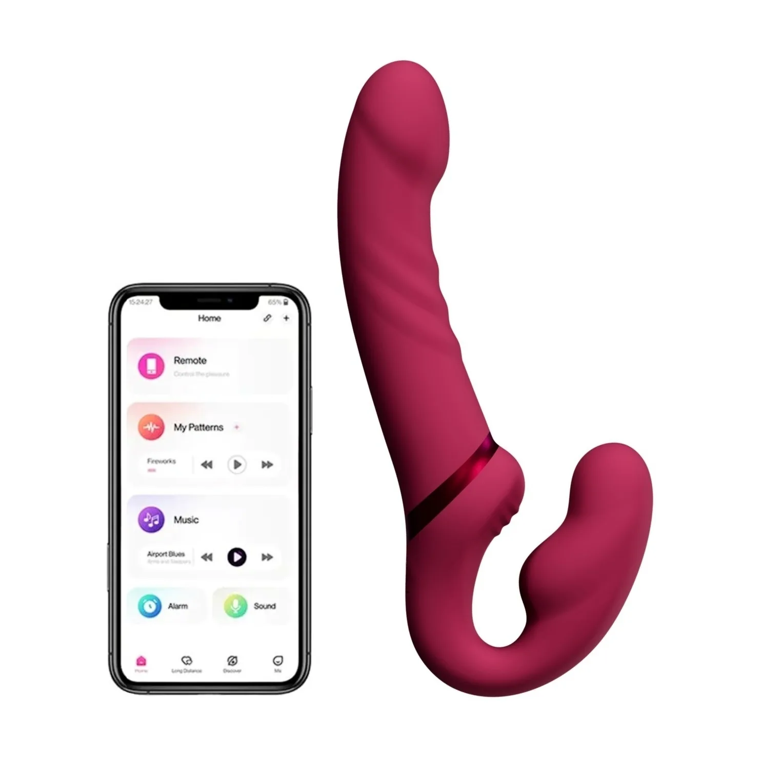 Vibrátor LOVENSE Lapis Strapless Strap-on růžový