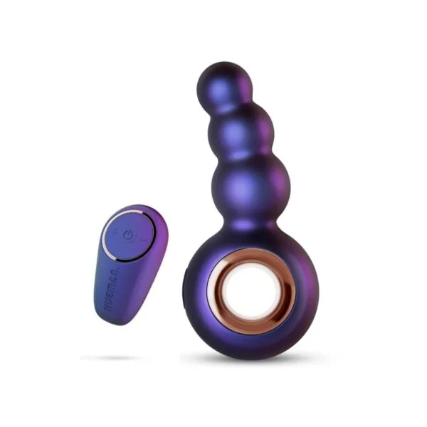 Kolík anální HUEMAN Outer Space Vibrating Anal Plug modrý