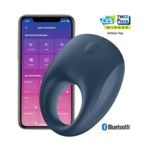 Kroužek na penis SATISFYER STRONG ONE modrý