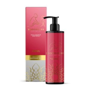 Masážní a lubrikační olej 2v1 BodyGliss Rose Petals 150 ml