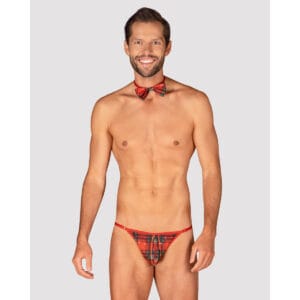 Pánská souprava Obsessive Mr Merrilo tanga + motýlek univerzální