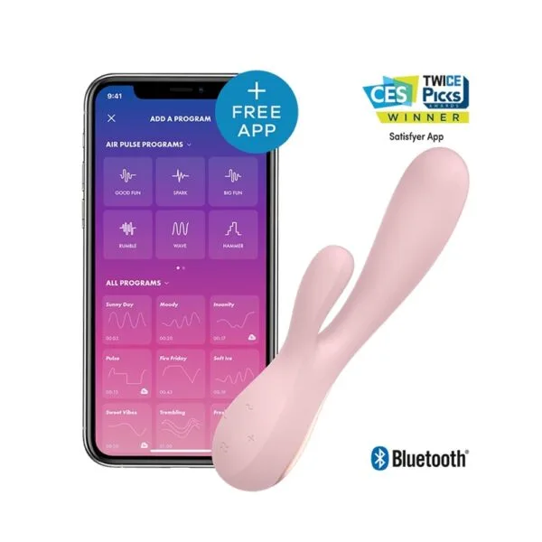Vibrátor SATISFYER MONO FLEX růžový