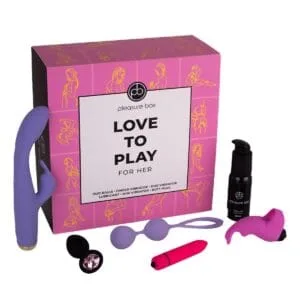 Dárková sada pro ženy Dream Toys Pleasure Box LOVE TO PLAY růžová