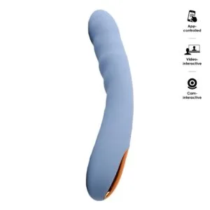 Vibrátor Svakom AVA Neo Interactive Thrusting modrý