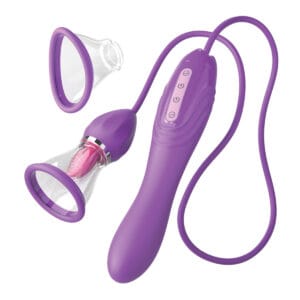 Pumpička s vibrátorem 2v1 Pipedream Fantasy For Her Ultimate Pleasure Max fialová