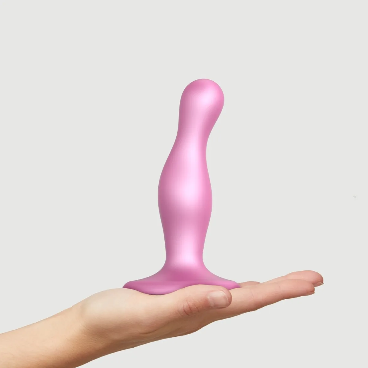 Dildo Strap-on-me Plug Curvy růžové L
