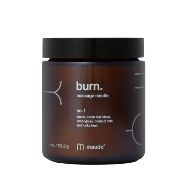 Svíčka masážní Maude BURN no.1 amber