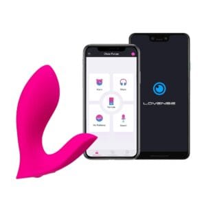 Vibrátor LOVENSE Flexer Insertable Double Panty Vibrator růžový