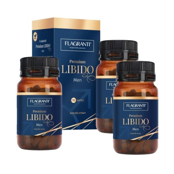 SET FLAGRANTI PREMIUM LIBIDO men 90 kapslí 3 ks