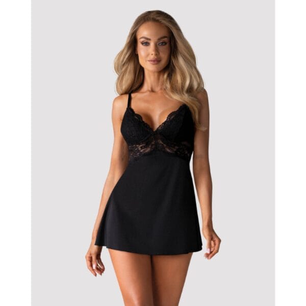 Košilka Obsessive 810-BAB černá L-XL