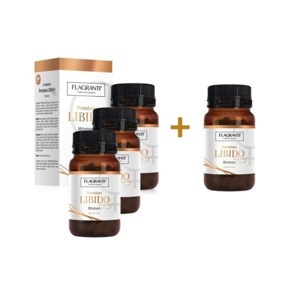 SET FLAGRANTI PREMIUM LIBIDO women 90 kapslí 3 ks + 1 ZDARMA