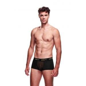 Boxerky pánské ENVY Transparent black L-XL