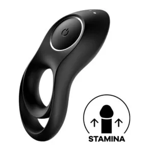 Kroužek na penis SATISFYER LEGENDARY DUO vibrační černý