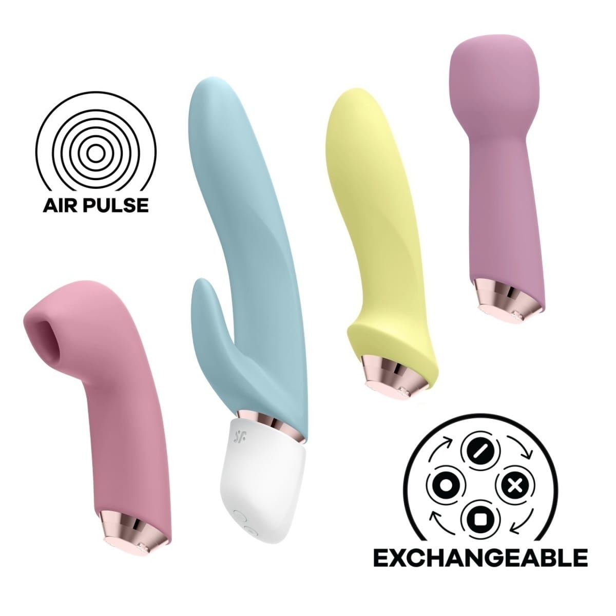 Sada SATISFYER MARVELOUS FOUR barevná