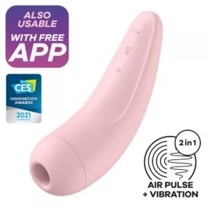 Stimulátor klitorisu SATISFYER CURVY 2+ růžový