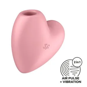 Stimulátor klitorisu SATISFYER CUTIE HEART růžový