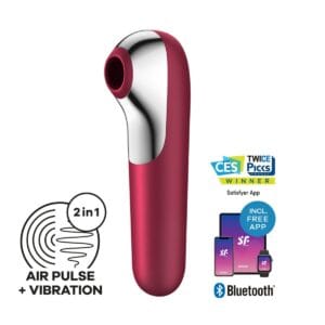 Stimulátor klitorisu SATISFYER DUAL LOVE červený