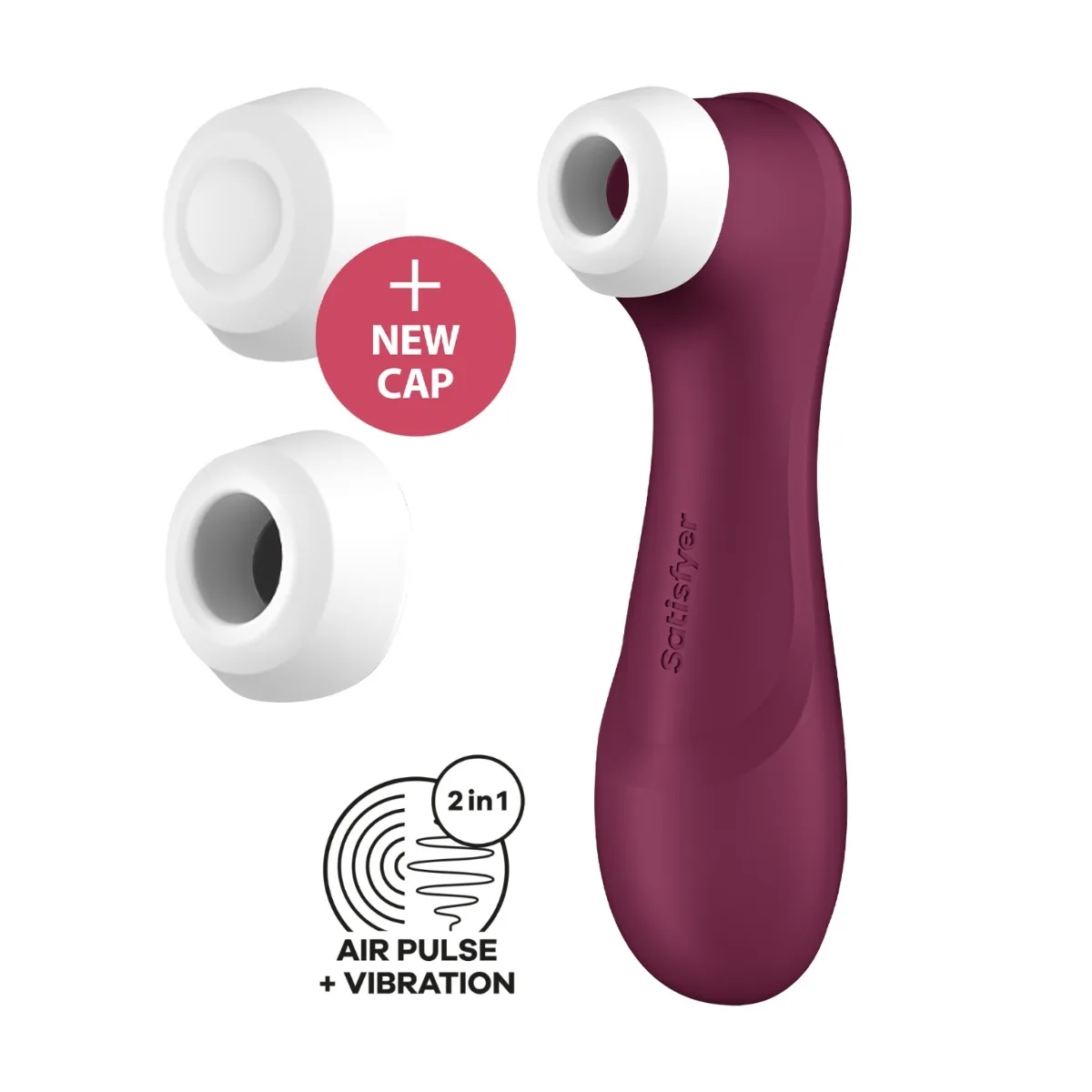 Stimulátor klitorisu SATISFYER PRO 2 GENERATION 3 vínový