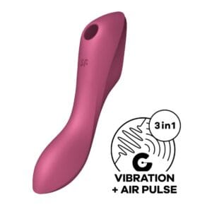 Vibrátor SATISFYER CURVY TRINITY 3 červený
