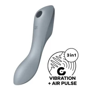 Vibrátor SATISFYER CURVY TRINITY 3 šedý
