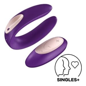 Vibrátor SATISFYER DOUBLE PLUS REMOTE fialový