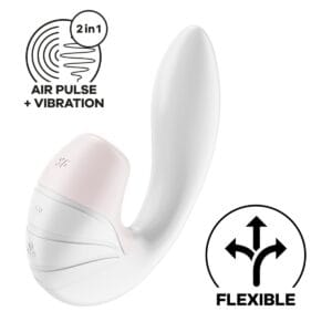 Vibrátor SATISFYER SUPERNOVA DOUBLE AIR PULSE bílý