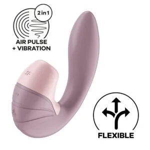 Vibrátor SATISFYER SUPERNOVA DOUBLE AIR PULSE fialový