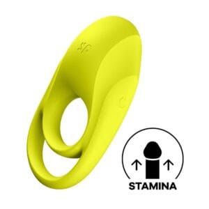 Kroužek na penis SATISFYER SPECTACULAR DUO žlutý