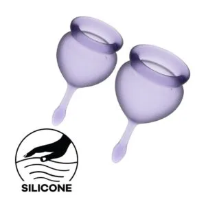 Menstruační kalíšky SATISFYER FEEL GOOD MENSTRUAL CUP fialové