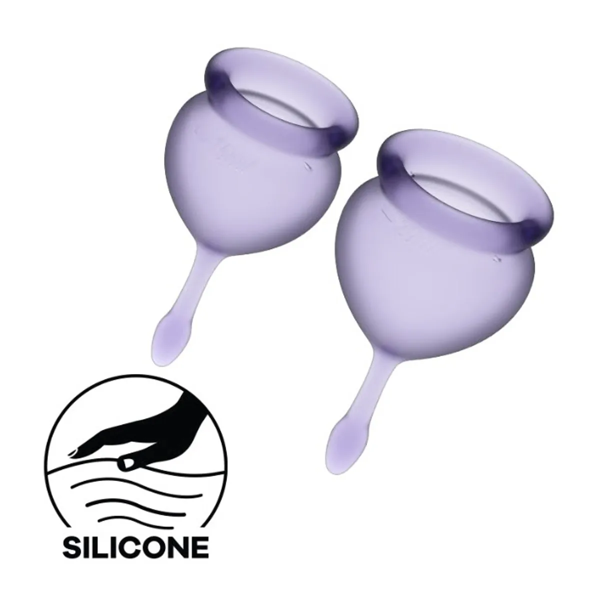 Menstruační kalíšky SATISFYER FEEL GOOD MENSTRUAL CUP fialové