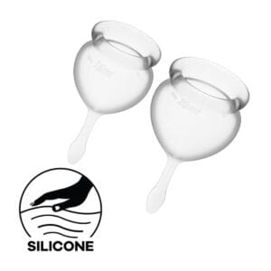 Menstruační kalíšky SATISFYER FEEL GOOD MENSTRUAL CUP transparentní