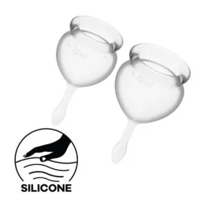 Menstruační kalíšky SATISFYER FEEL GOOD MENSTRUAL CUP transparentní