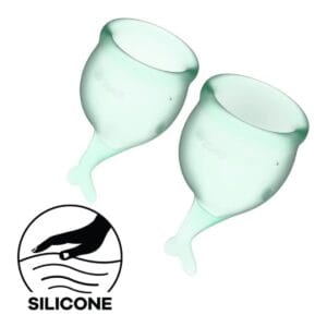 Menstruační kalíšky SATISFYER FEEL SECURE MENSTRUAL CUP zelené