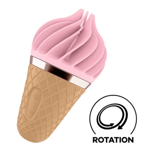 Stimulátor klitorisu SATISFYER SWEET TREAT růžový-hnědý
