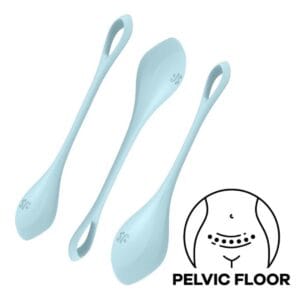 Vaginální činky SATISFYER YONI POWER 2 TRAINING sada modré