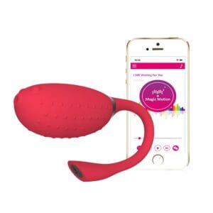 Vibrační vajíčko Magic Motion FUGU Smart Wearable červené