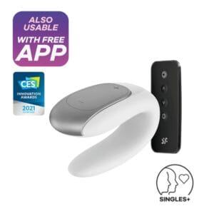 Vibrátor SATISFYER DOUBLE FUN bílý
