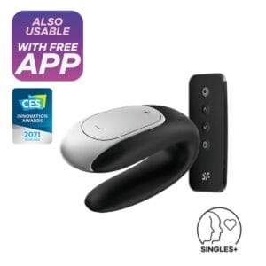 Vibrátor SATISFYER DOUBLE FUN černý