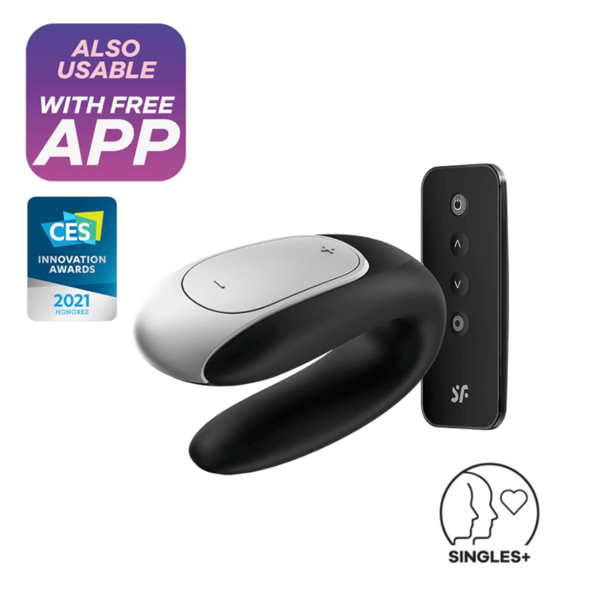 Vibrátor SATISFYER DOUBLE FUN černý