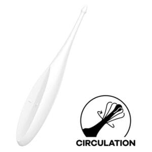 Vibrátor SATISFYER TWIRLING FUN bílý