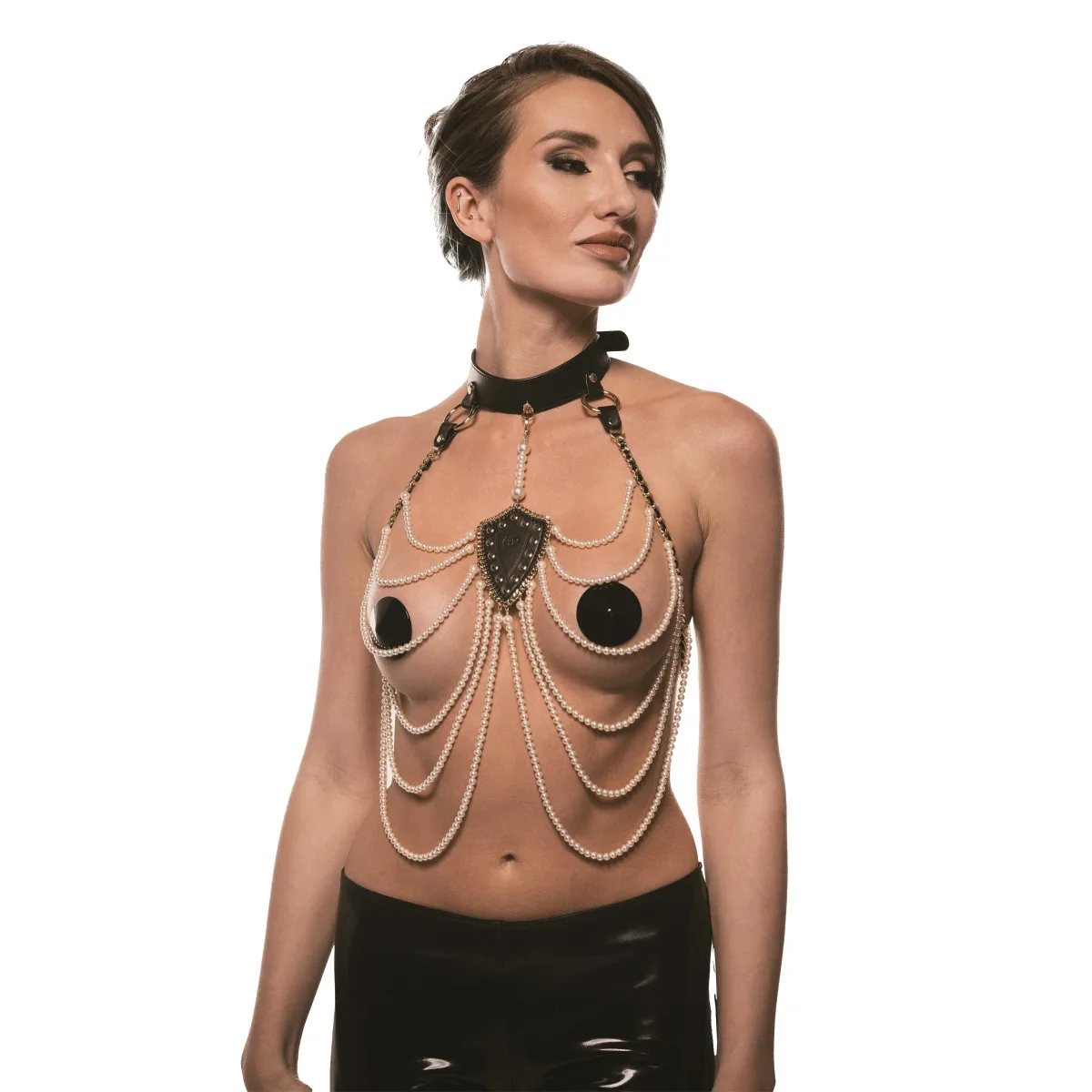 Obojek GP ALLURE PEARL PLEASURE černý