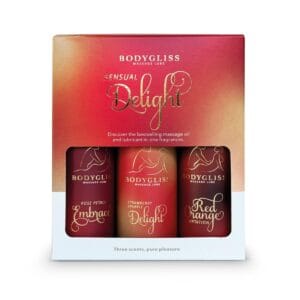 Sada olejů 2v1 BodyGliss Travel Edition Sensual Delight 3 x 30 ml