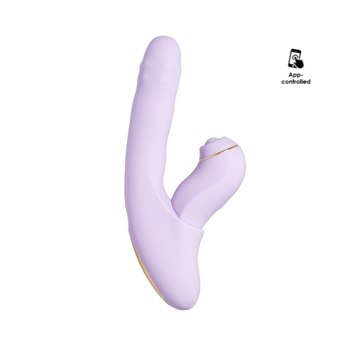 Vibrátor Svakom Duoglow Thrusting Beaded With Pulsating Stimulator fialový