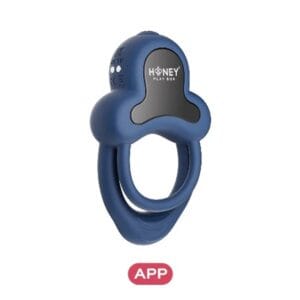 Kroužek na penis HONEY PLAY BOX ANELLO App Vibrating Double modrý