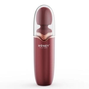 Masážní hlavice HONEY PLAY BOX STORMI Rechargeable Heating and Vibrating červená