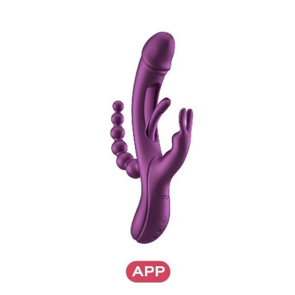 Vibrátor HONEY PLAY BOX TRILUX App Controlled Rabbit fialový